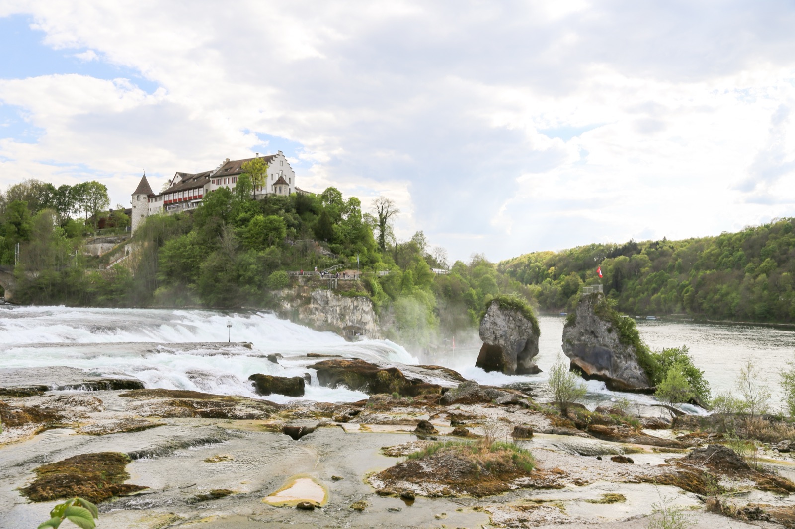 Rainbow in the spray of the Rhine Falls