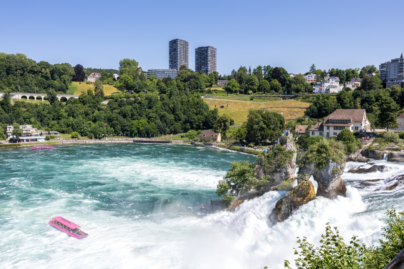 The Rhine Falls near Schaffhausen